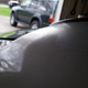 Note the darker bad sections on the right/top, and how they appear to be on top of the good paint (lower left).